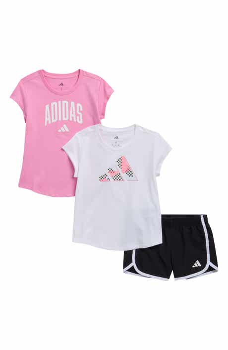adidas Kids 3-Piece Graphic T-Shirts & Shorts Set