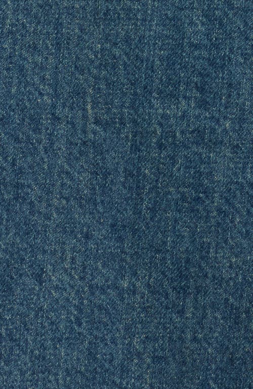 Helmut Lang Distressed Uniform Denim Snap-up Shirt In Blue