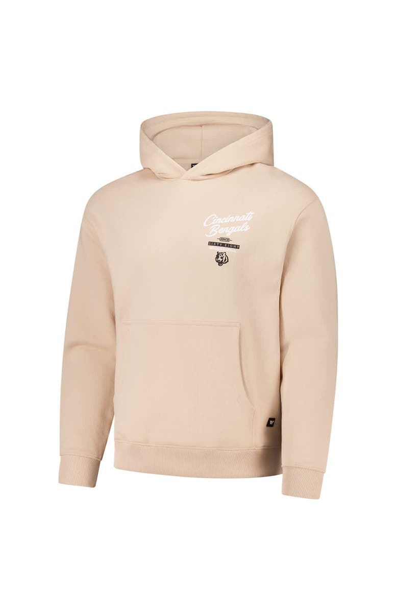 THE WILD COLLECTIVE Unisex The Wild Collective Cream Cincinnati Bengals Fleece Pullover Hoodie, Alternate, color, 