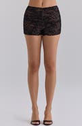 HOUSE OF CB Mariselle Embellished Lace Micro Shorts