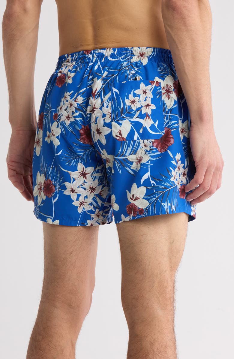 BOSS Piranha Recycled Polyester Swim Trunks, Alternate, color, Medium Blue