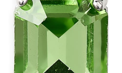Kurt Geiger London Small Stone Stud Earrings In Green