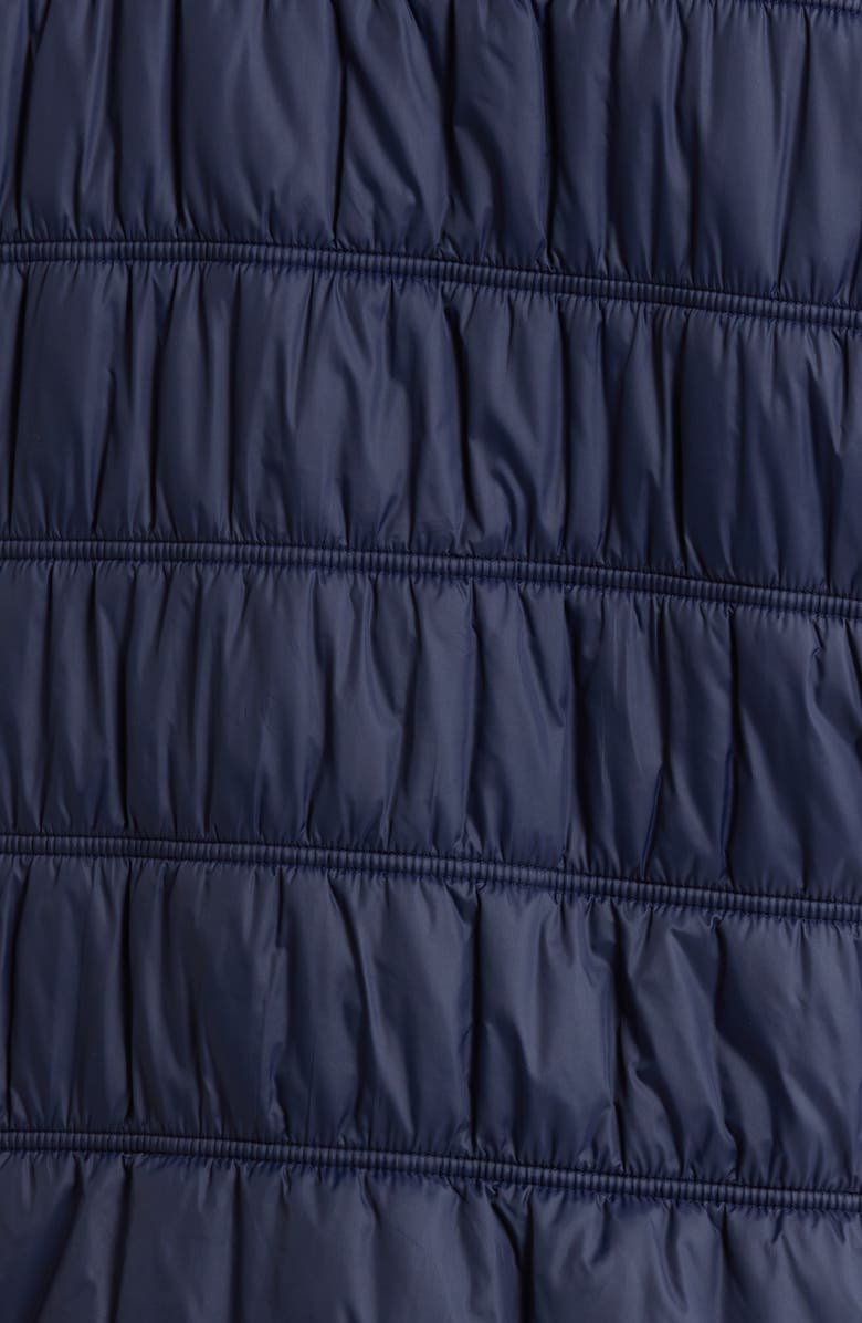 Eileen Fisher Ruched High Collar Vest, Alternate, color, Ink