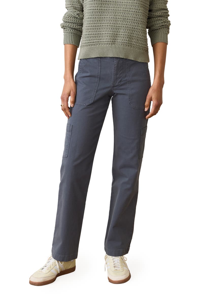 Aria Straight Leg Cargo Pants, Main, color, INDIA INK