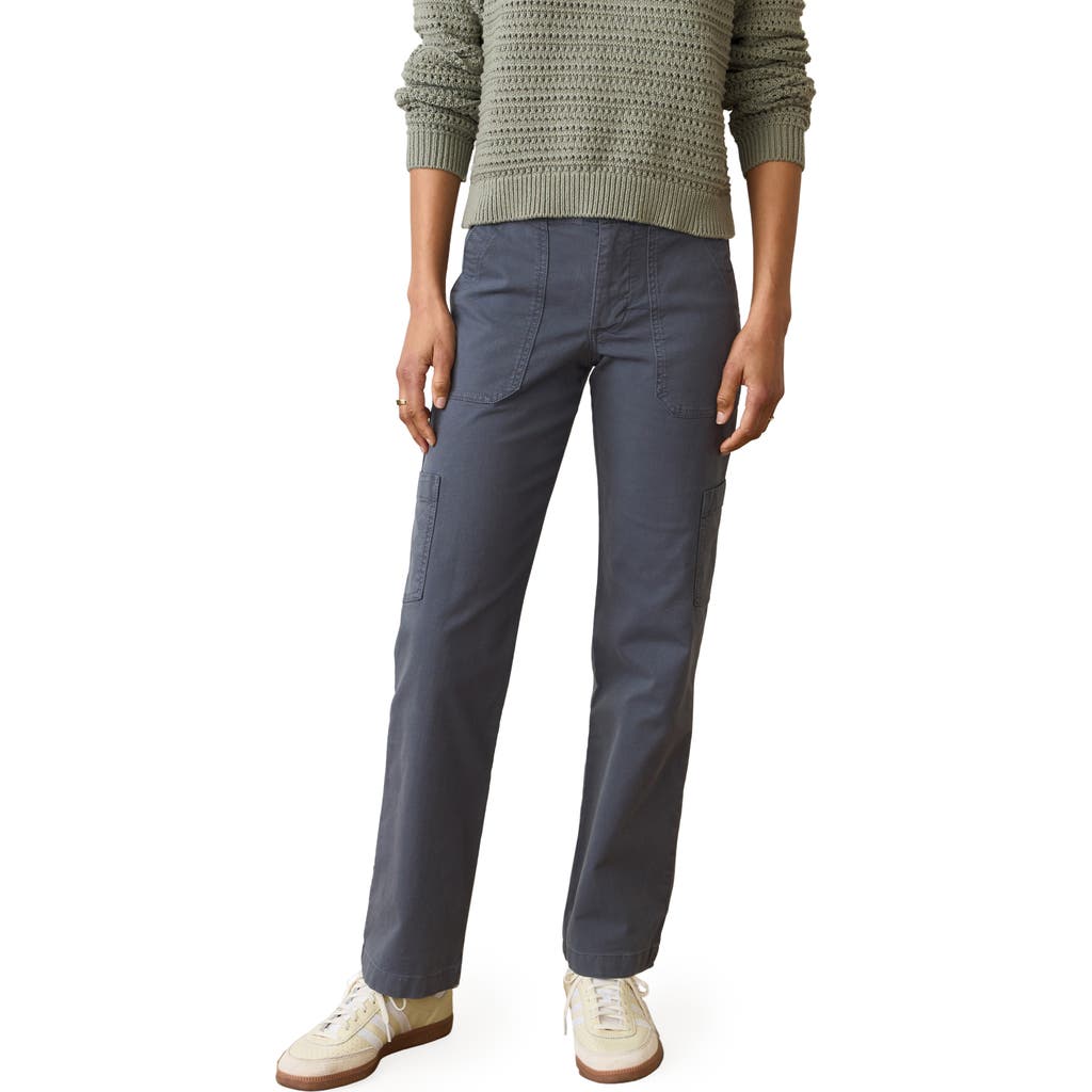 Shop Marine Layer Aria Straight Leg Cargo Pants In India Ink