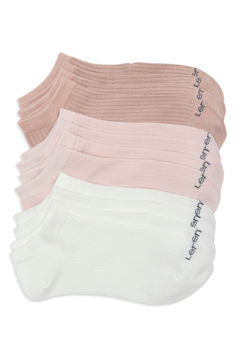 6-Pack Rib Low Cut Socks