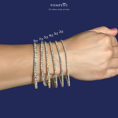 Bliss Diamond 5 Carat Tw Round Cut Lab Grown Diamond Tennis Bracelet 14k Gold Lab Grown In 14k Yellow Gold