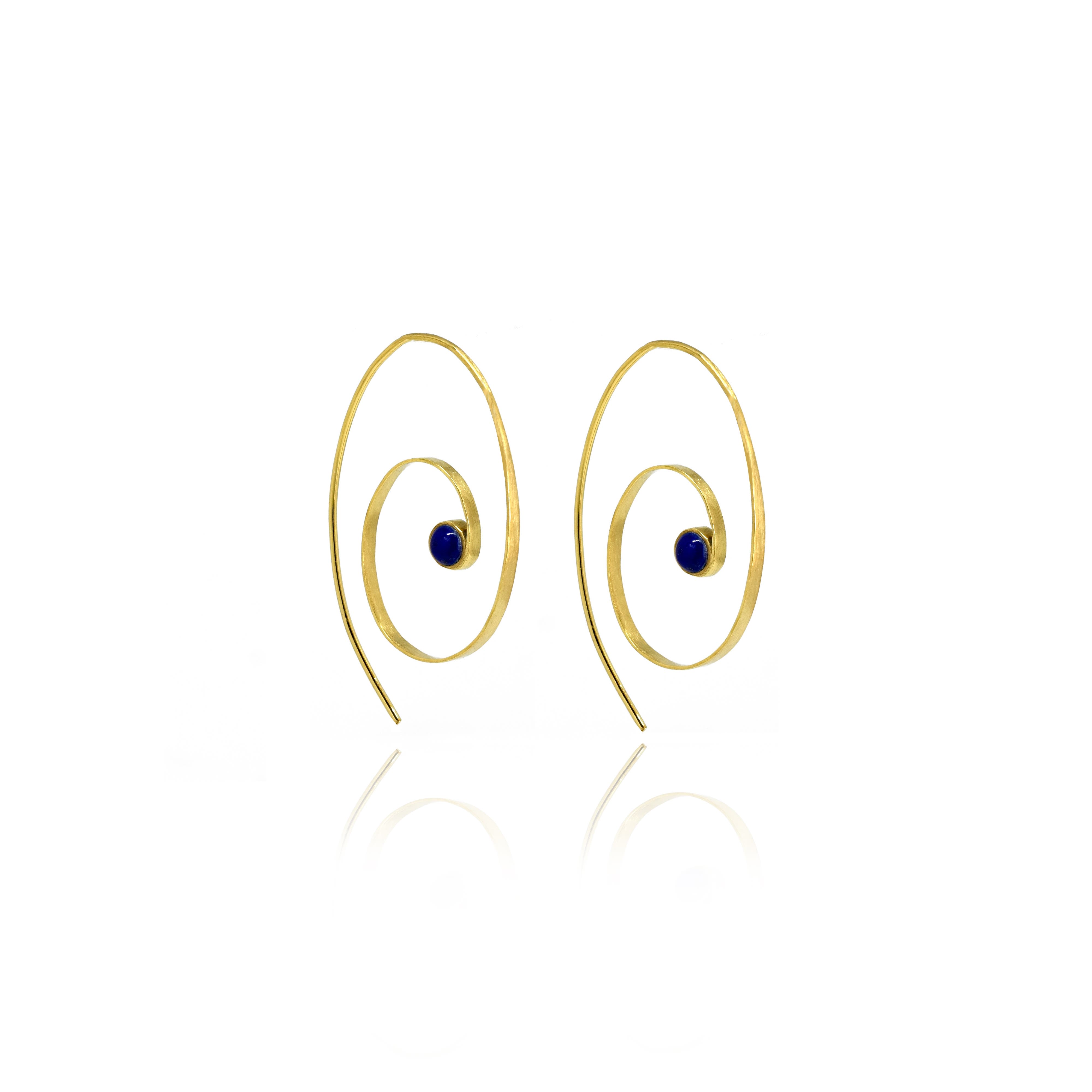 Turquoise Mountain Takhar Hoop Earrings in Gold 