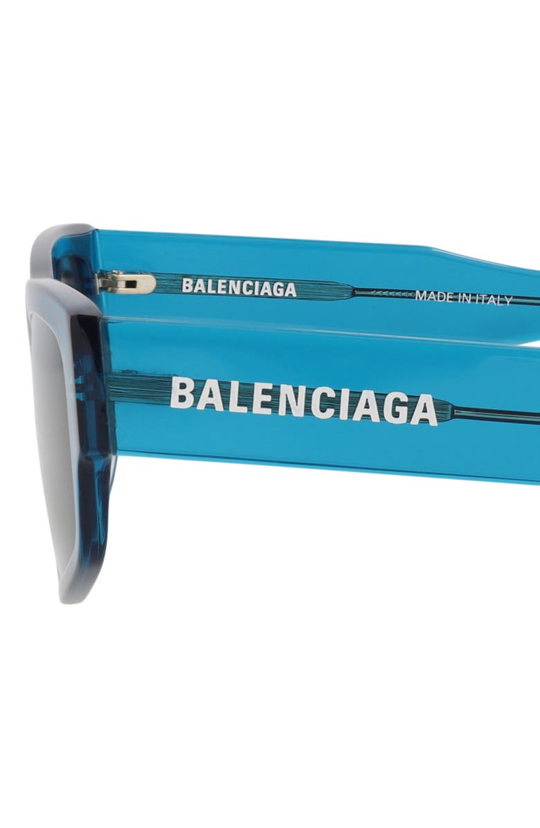 Balenciaga Sunglasses, Alternate, color, Blue Blue Blue
