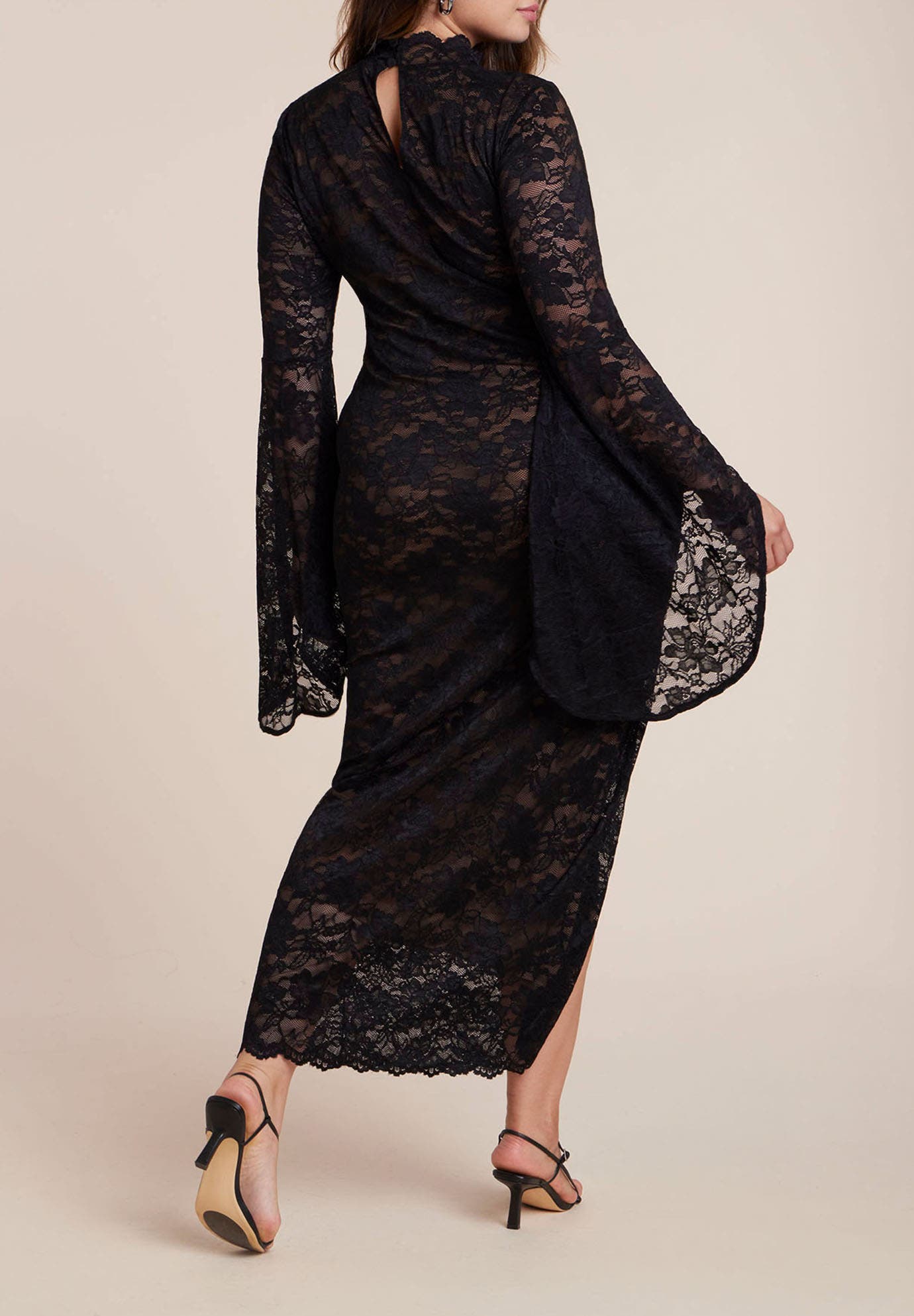 Lace Fitted Maxi Dress - image 2