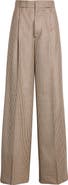 SASUPHI Bogart Pleated High Waist Wide Leg Wool Trousers