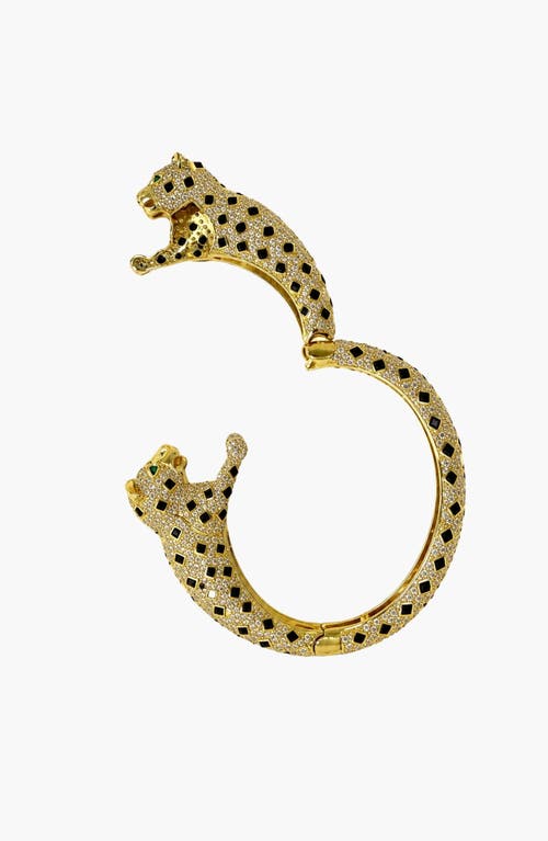 Kellery Empress Panther Bangle In Gold