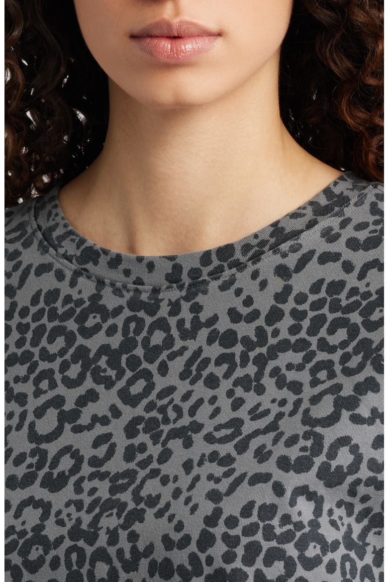 Kelly Leopard Print Cotton Boxy T-Shirt, Alternate, color, WASHED BLACK