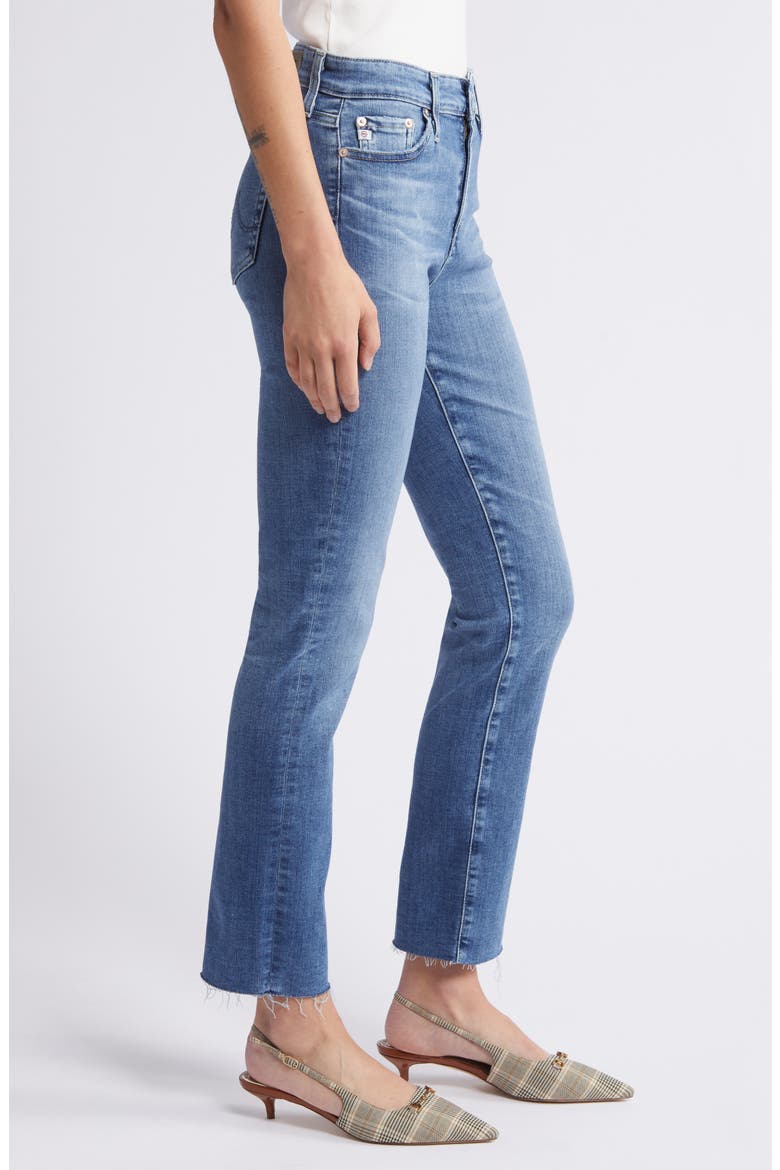 Mari Raw Hem Slim Straight Leg Jeans, Alternate, color, 13 YEARS REINVENTION