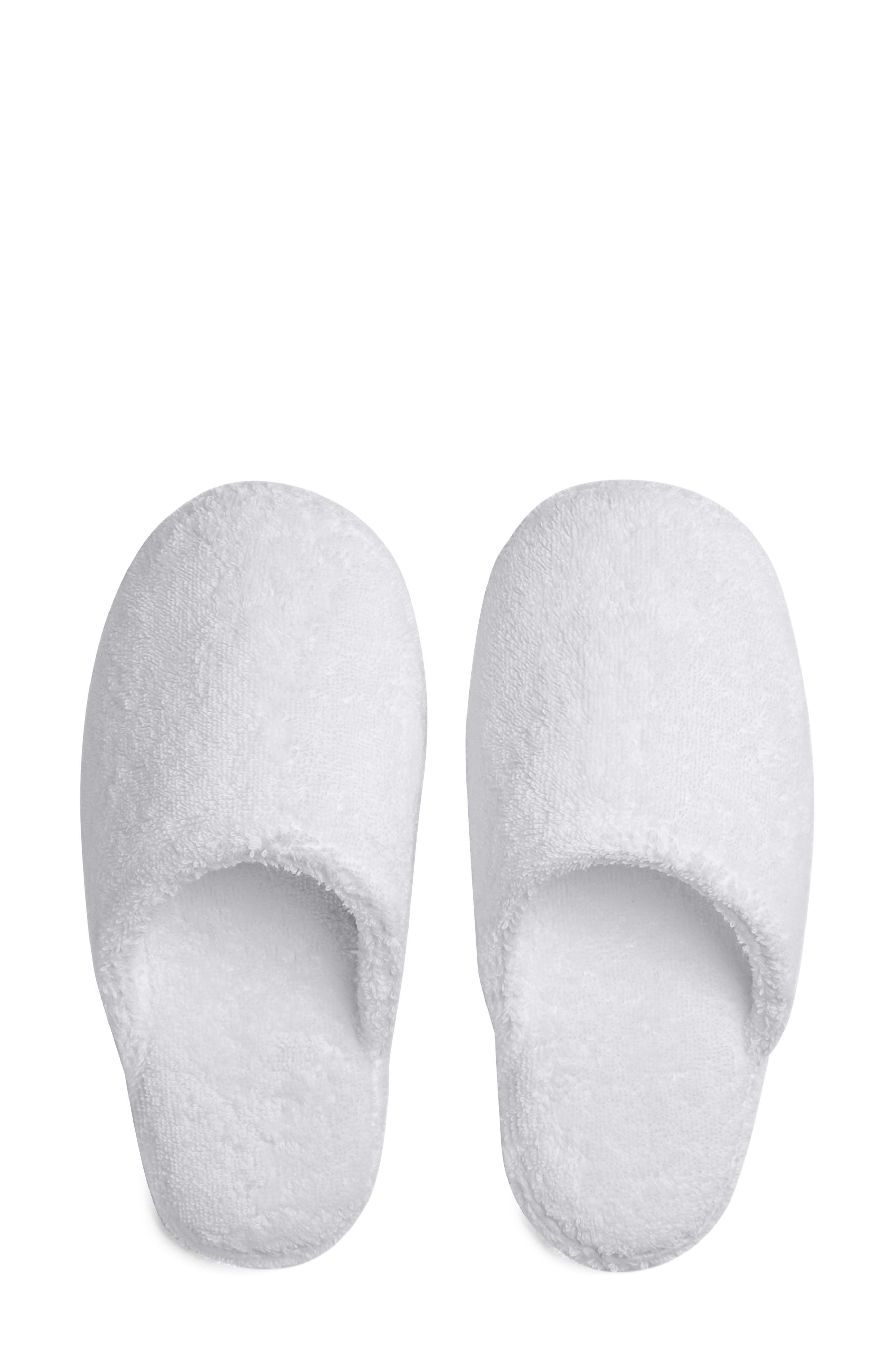 Parachute Gender Inclusive Classic Turkish Cotton Slipper, Alternate, color, White