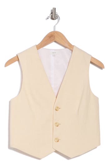 A.l.c . Maxwell Linen & Cotton Vest In Villa