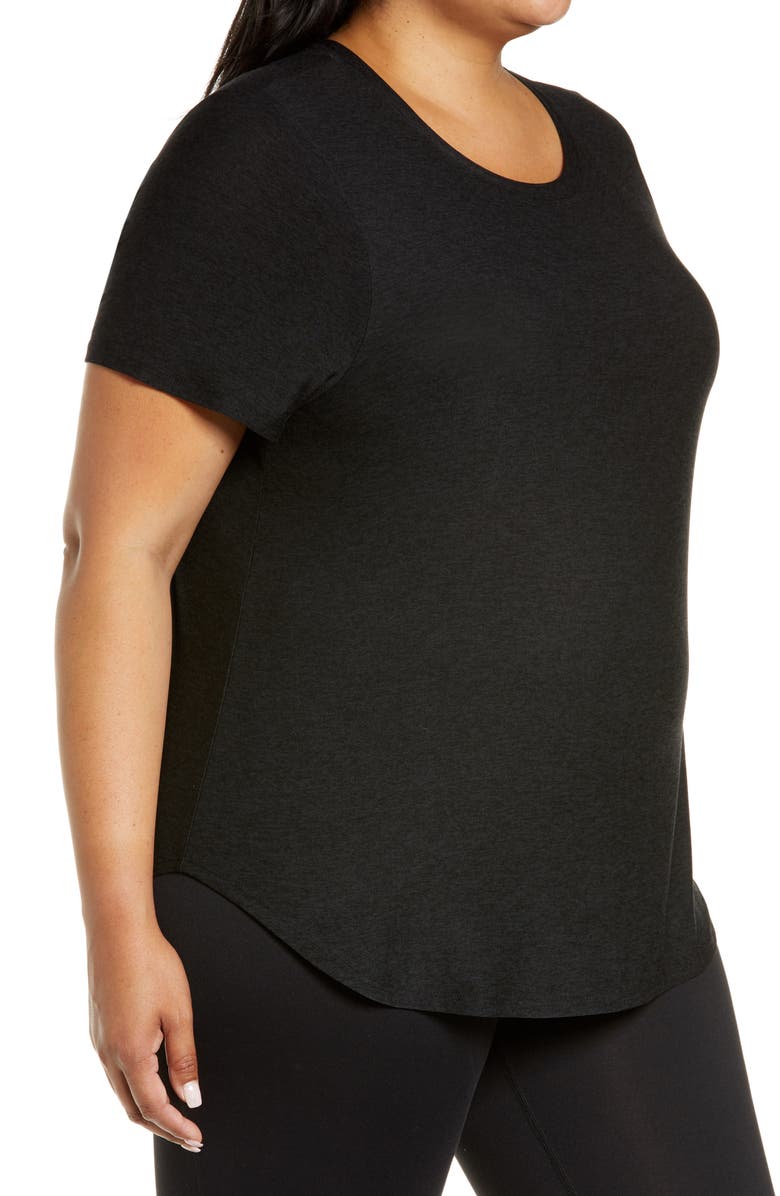 Beyond Yoga On the Down Low Jersey T-Shirt, Alternate, color, Darkest Night