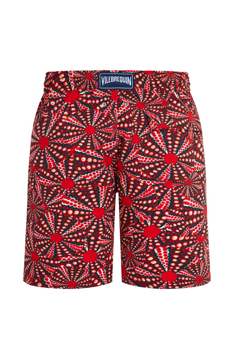 Vilebrequin Men's Oursinades Stretch Board Shorts, Alternate, color, Coquelicot