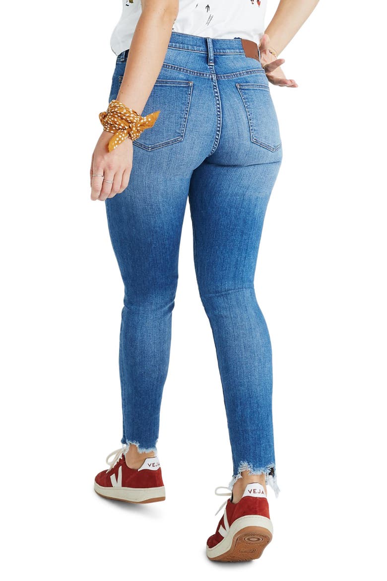 9-Inch Torn Knee Skinny Jeans, Alternate, color, FRANKIE