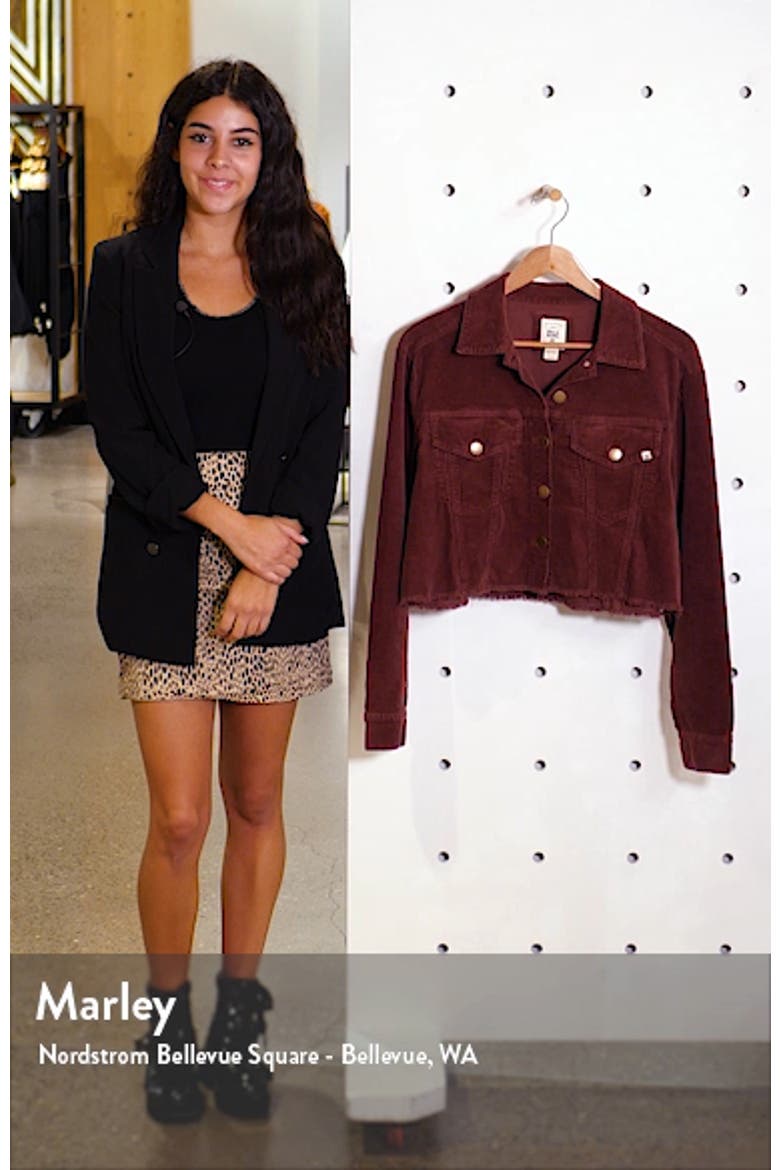 Boy Toy Corduroy Crop Trucker Jacket video
