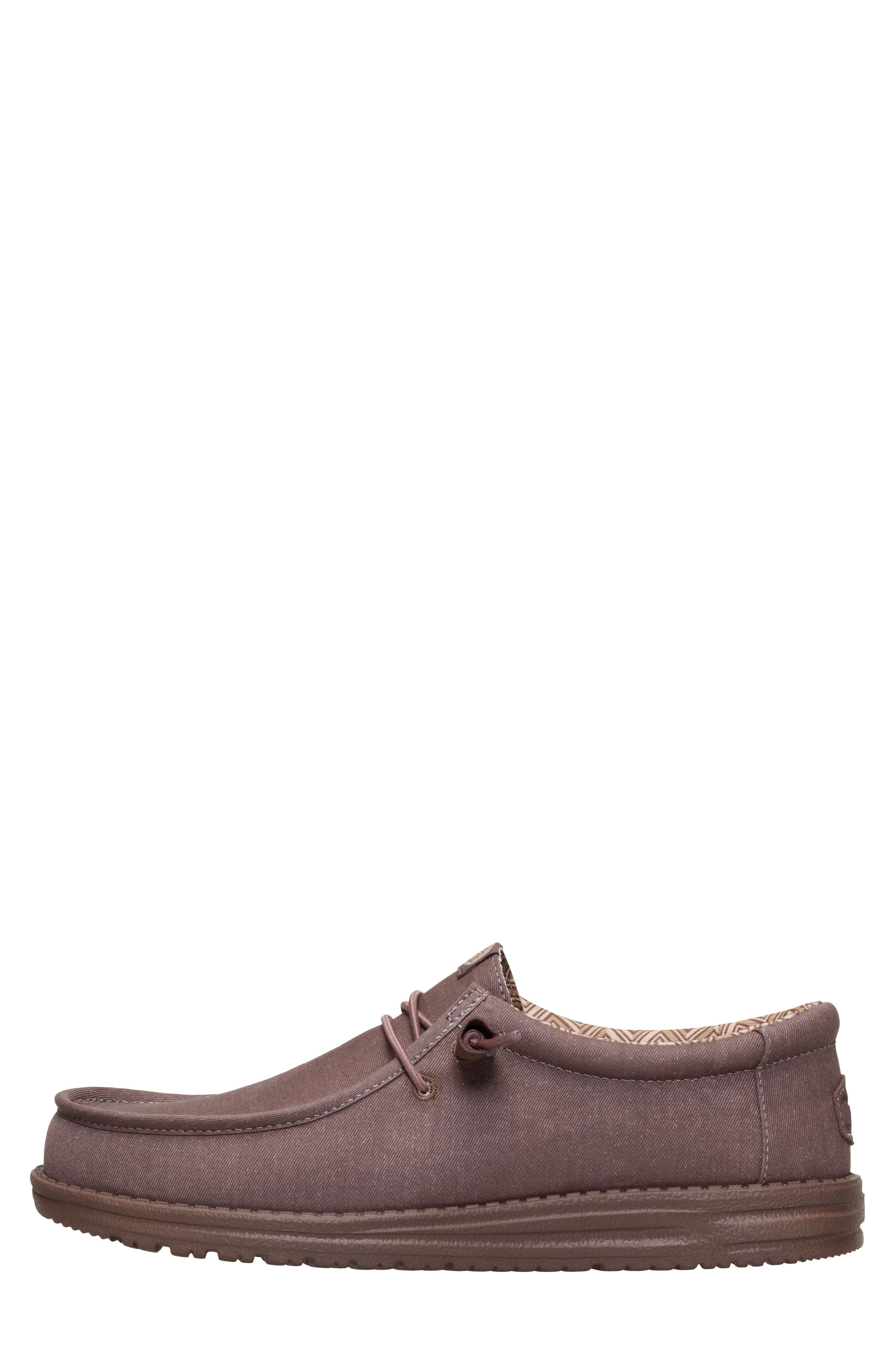 Hey Dude Wally Stretch Canvas Slip-On, Alternate, color, Deep Taupe