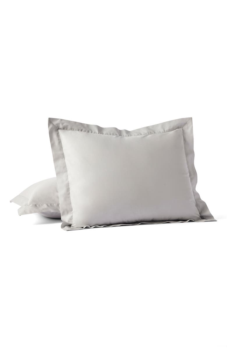 Coyuchi Count Organic Cotton Percale Pillow Sham, Main, color, Seal