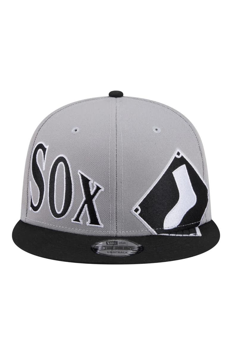 New Era Men's New Era Gray/Black Chicago White Sox Stretched Two-Tone 9FIFTY Adjustable Hat, Alternate, color, Gray