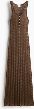H&M Button-top Crochet-look Dress