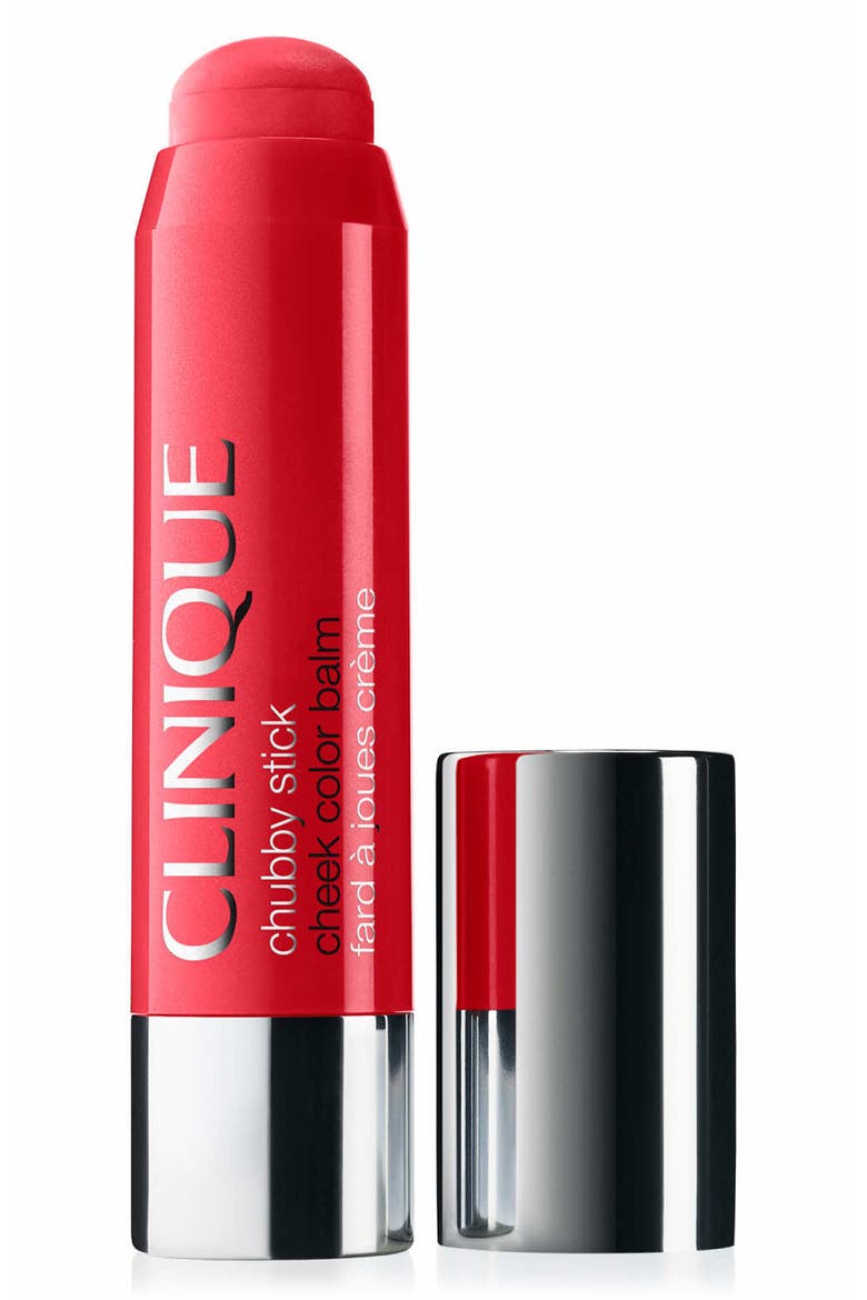 Chubby Stick Cheek Color Balm Cream Blush, Main, color, RAMPD UP ROUGE
