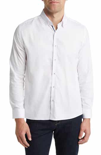 Solid Cotton & Lyocell Button-Up Shirt