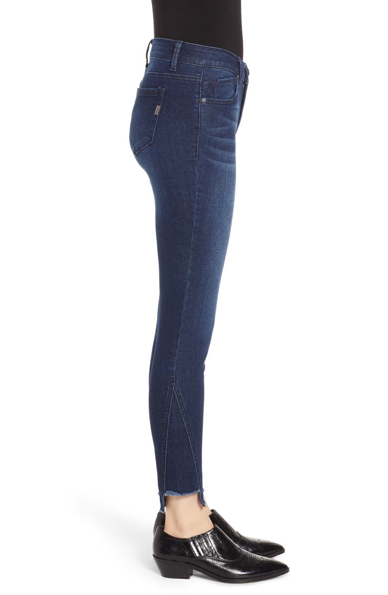 1822 Denim Frayed Hem Ankle Jeans, Alternate, color,