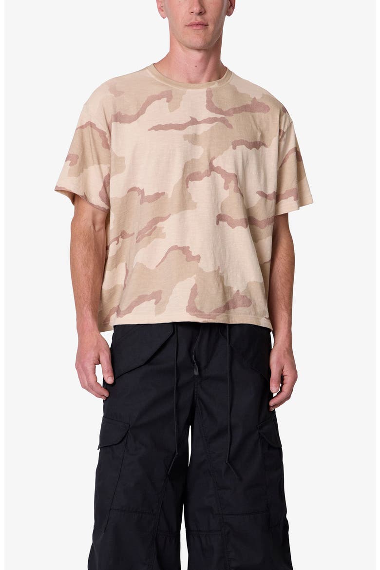 Sprayed Slub Camouflage T-Shirt, Alternate, color, DESERT CAMO