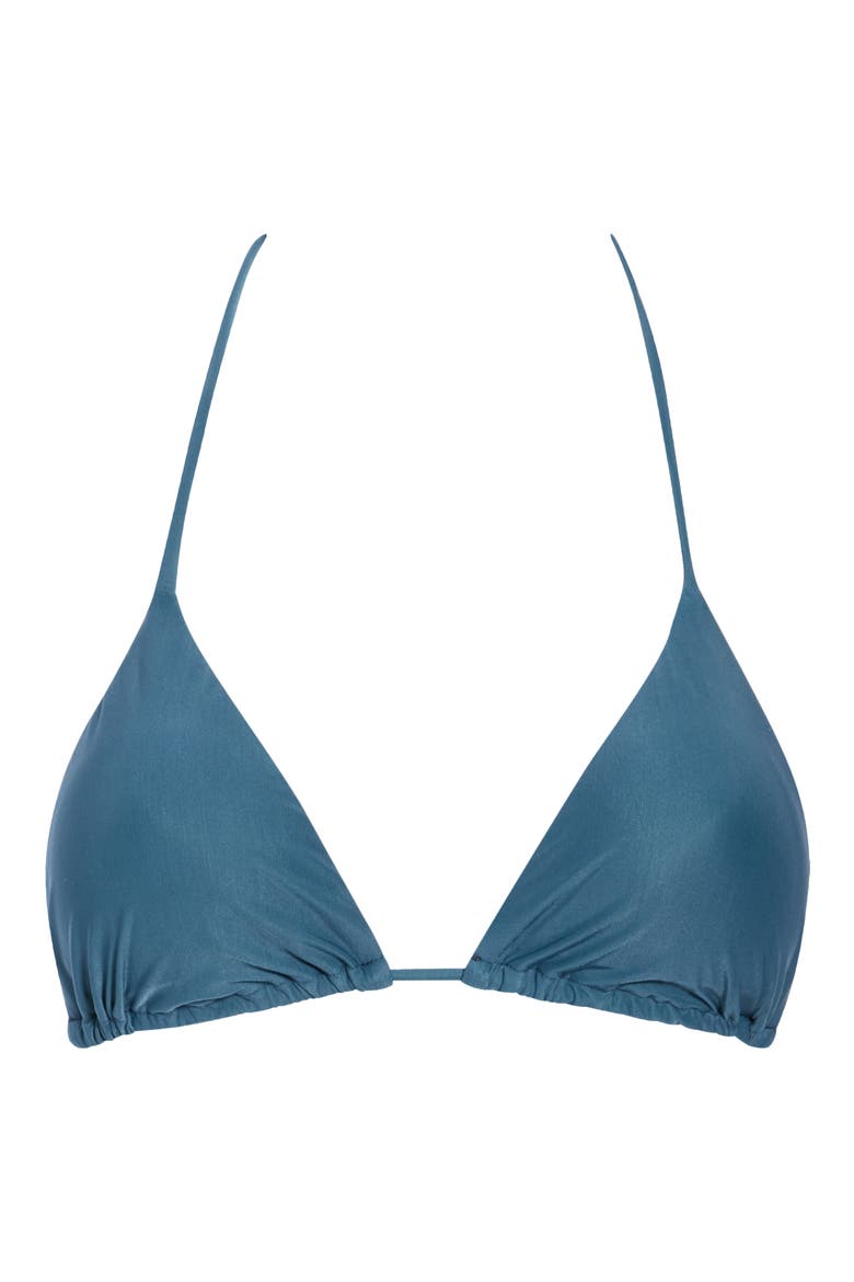 Triangle Bikini Top, Alternate, color, BLUE