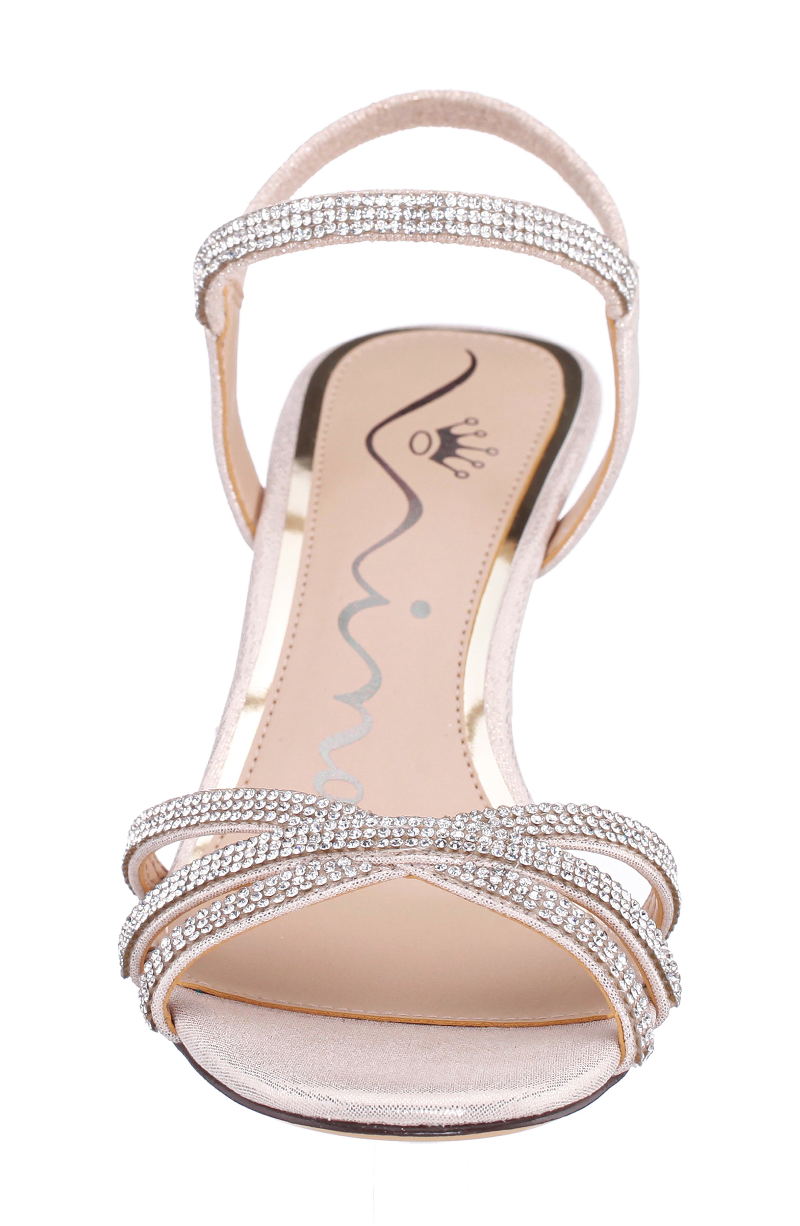 Benarda Ankle Strap Sandal, Alternate, color, PLATINO