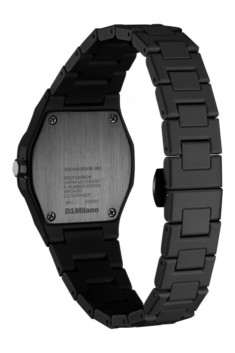Pulse Polycarbon Bracelet Watch, 32mm, Alternate, color, BLACK