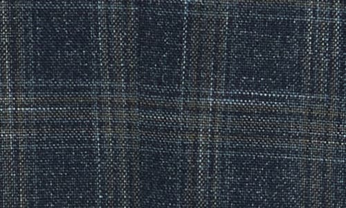 Nautica Plaid Stretch Blazer In Blue