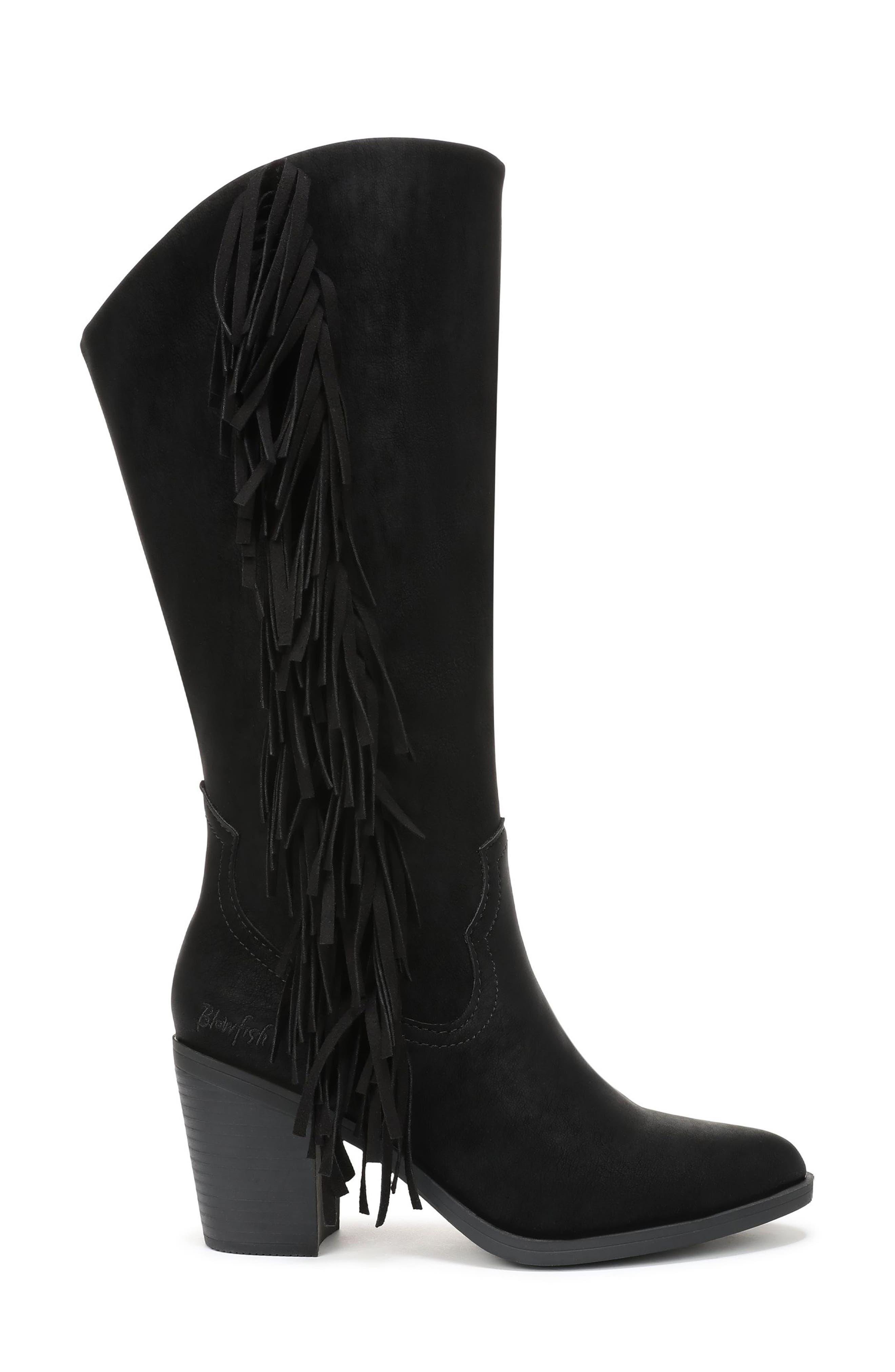 Blowfish Malibu Criss 2 Fringe Knee High Boot, Alternate, color, 