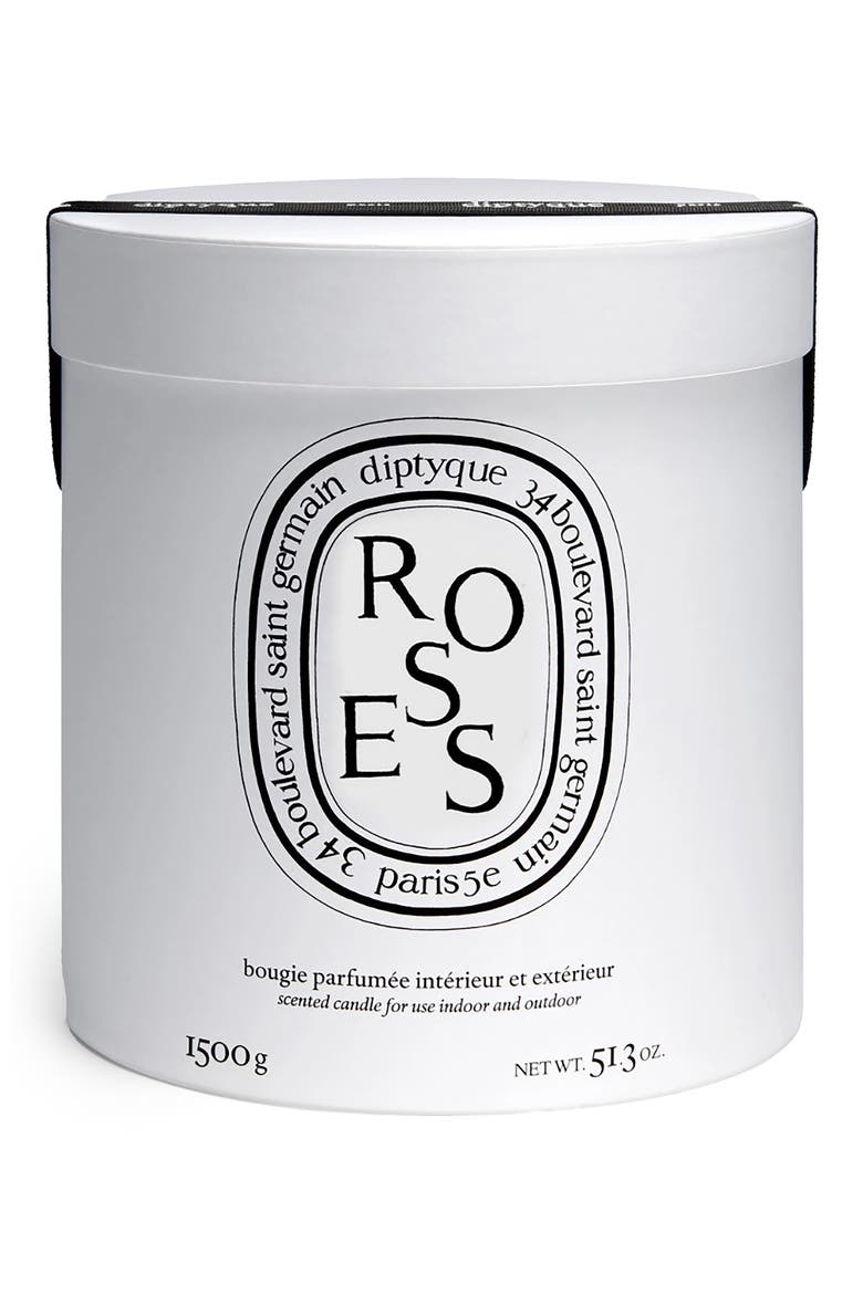 Roses Very Large Scented Candle, Alternate, color, PINK VESSEL