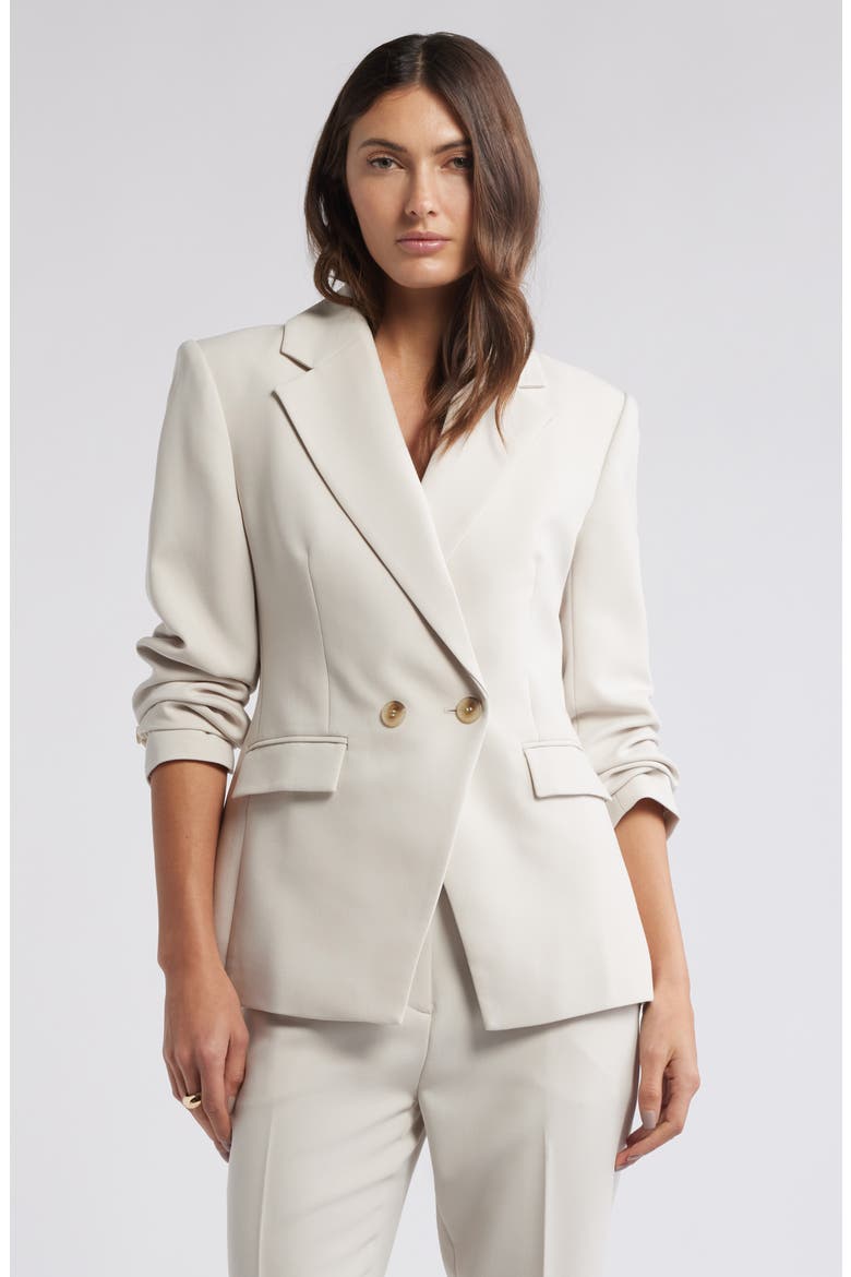 The Icon Hourglass Blazer, Main, color, BEIGE PUMICE
