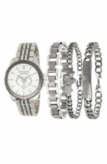 True Religion Two-Tone Buddha Bracelet Watch, 44.5mm & Assorted Bracelets Set