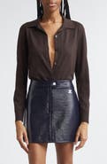 Courrèges Merino Wool Polo Cardigan