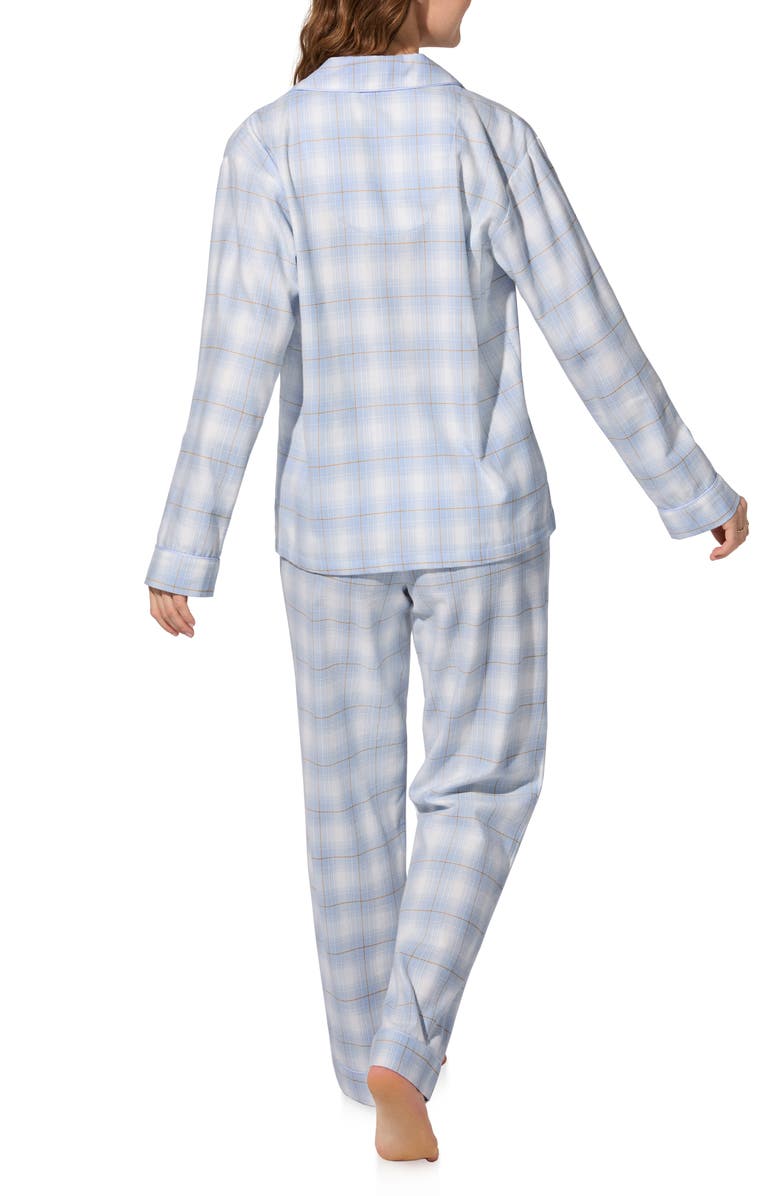 BedHead Pajamas Print Long Sleeve Cotton Jersey Pajamas, Alternate, color, Mountain Plaid
