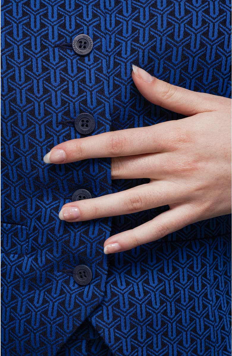 WILDFANG The Empower Jacquard Vest, Alternate, color, Cobalt Blue