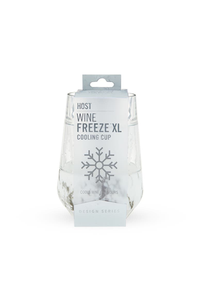 Wine FREEZE XL Cooling Cup in Marble, Alternate, color, Clear