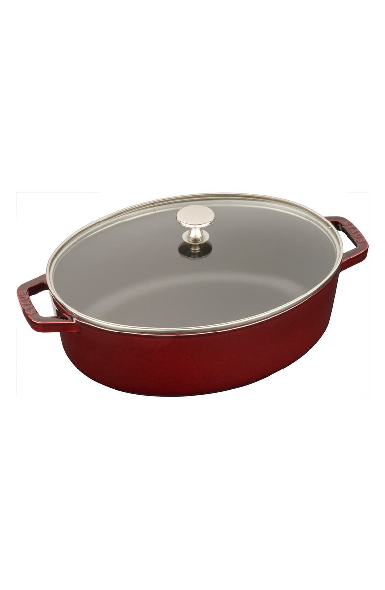 ZWILLING Staub 4qt. Covered Oval Baking Dish, Main, color,