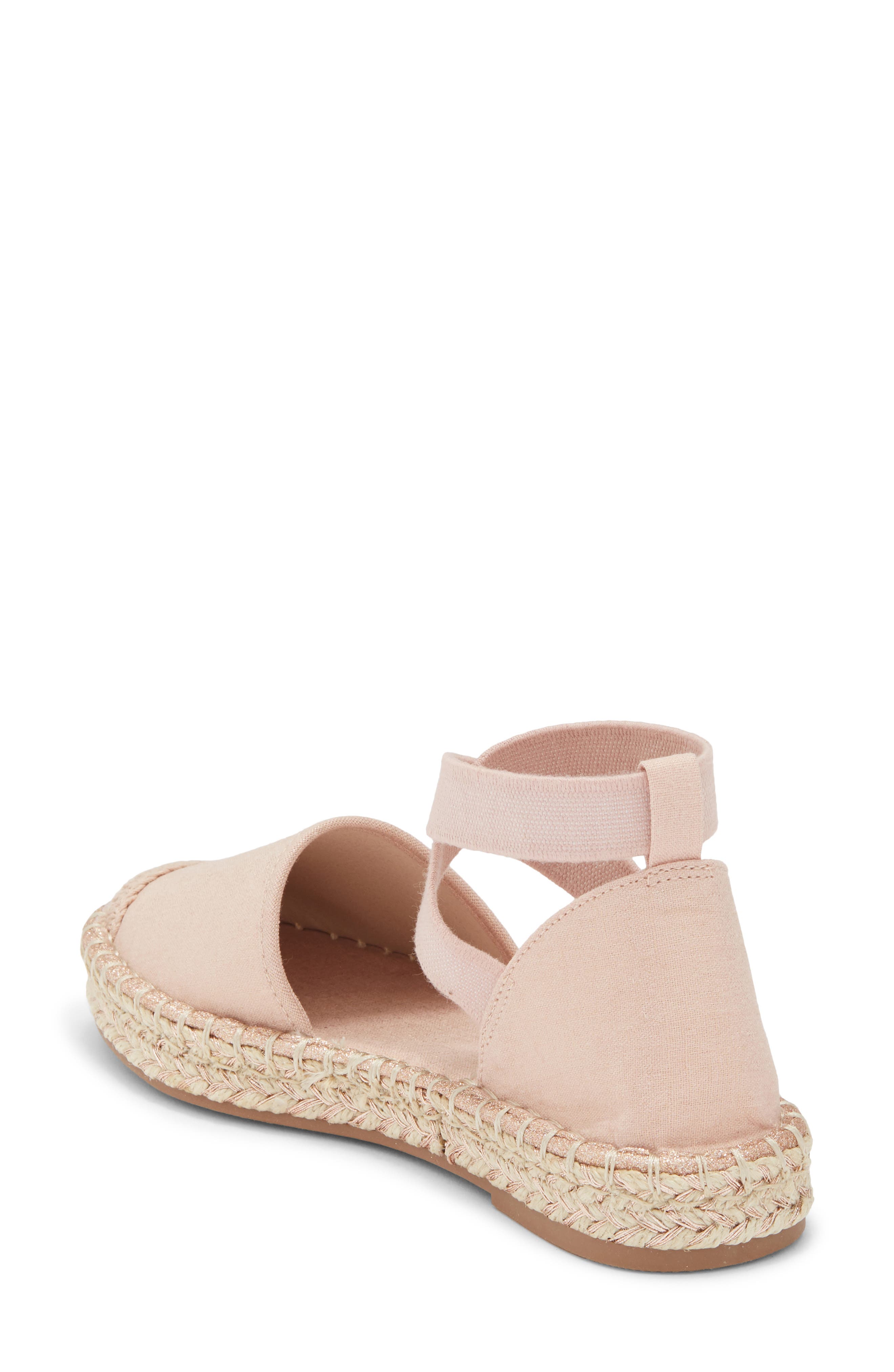 Reaction Kenneth Cole Beech Espadrille Flat, Alternate, color, Rose Metallic Fabric