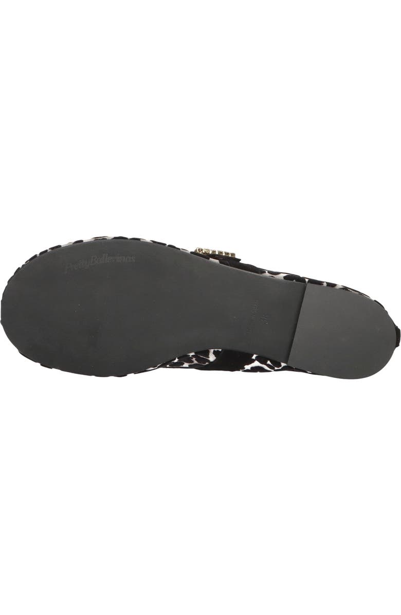 Pretty Ballerinas Leopard Mesh Crystal Buckle Ballet Flat, Alternate, color, Khaki