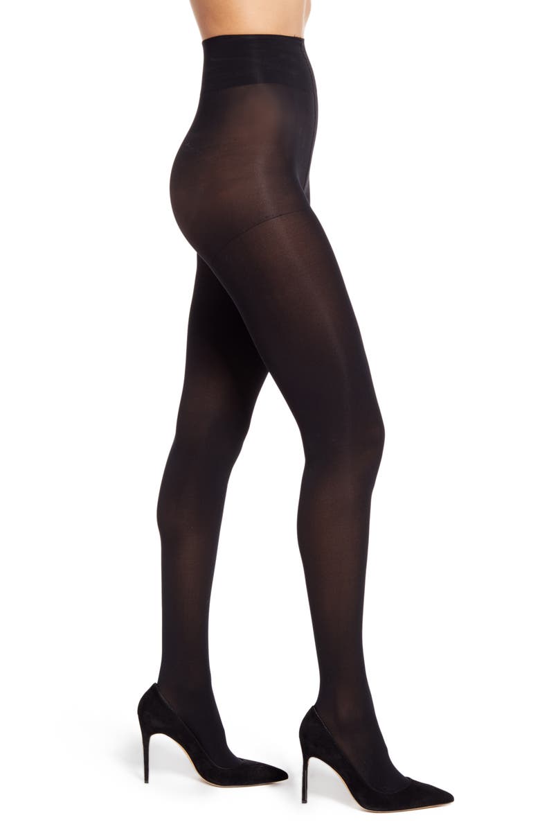 Nordstrom Opaque Control Top Tights, Main, color, 