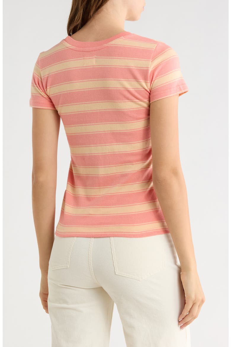 Better Days Stripe Tee, Alternate, color, BURNT CORAL
