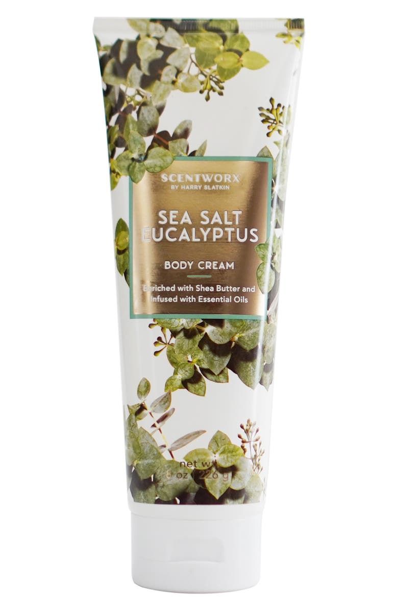 HOMEWORX BY SLATKIN & CO. Sea Salt Eucalyptus Body Cream, Main, color,